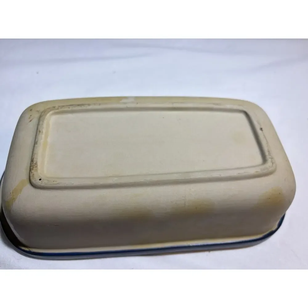 Vintage Stoneware Rectangular Baking Dish 9x4